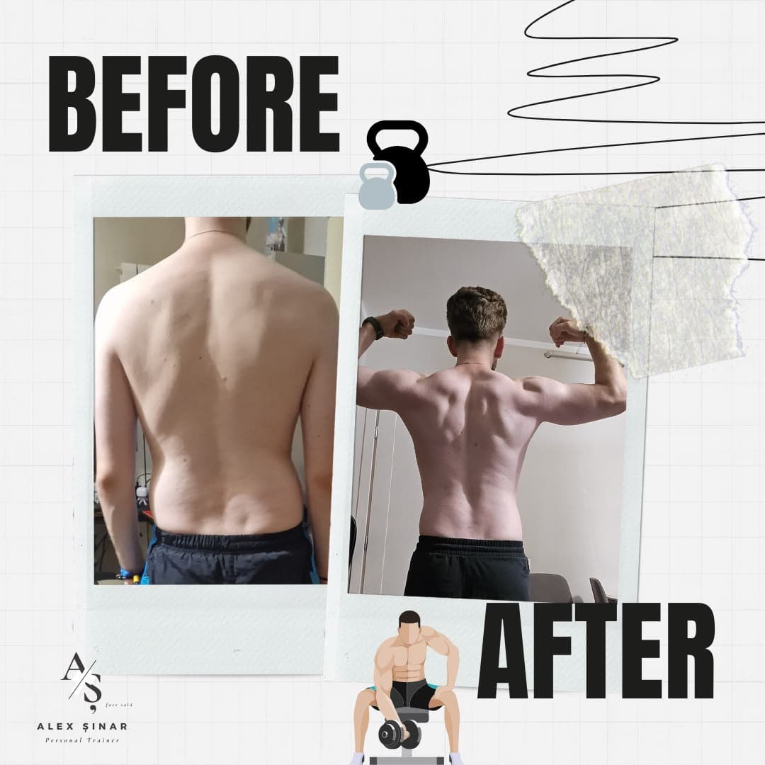 Transformare client — before and after, spate